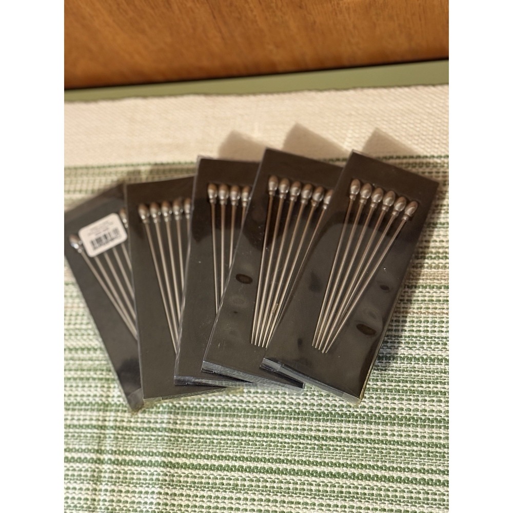 New Crate & Barrel Stainless Steel Cocktail / Food Picks - Set of 30 (5 Packs)